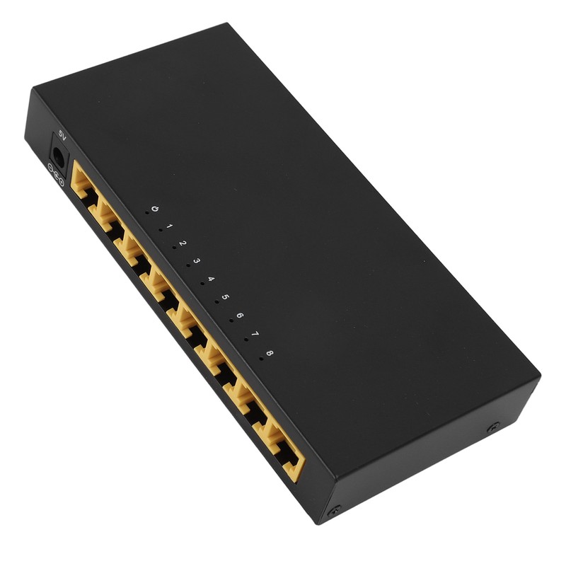 8 Port Ethernet Switch 10/100Mbps RJ45 Port Plug and Play
