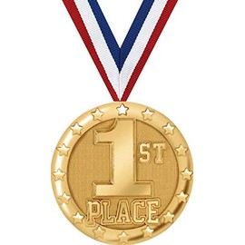 1st Place Medals - 2" Gold Place Medal Awards 20 Pack