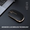 Wireless Mouse, Vssoplor 2.4G Slim Portable Computer Mice with Nano