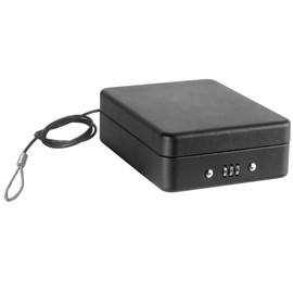 Arregui C9427 Security Box with Cable for fixing, Black