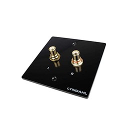 Lyndahl Speaker Panel Multimedia Panel for Speakers Suitable for Flush-Mounted Box/Wall Mounting Box Wall Connection Panels Surround System Black RCA