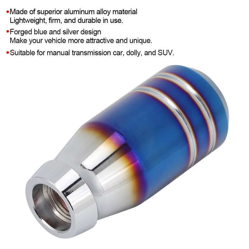 Aluminum Transmission Shift Lever Knob Manual Shifter Head with Threaded