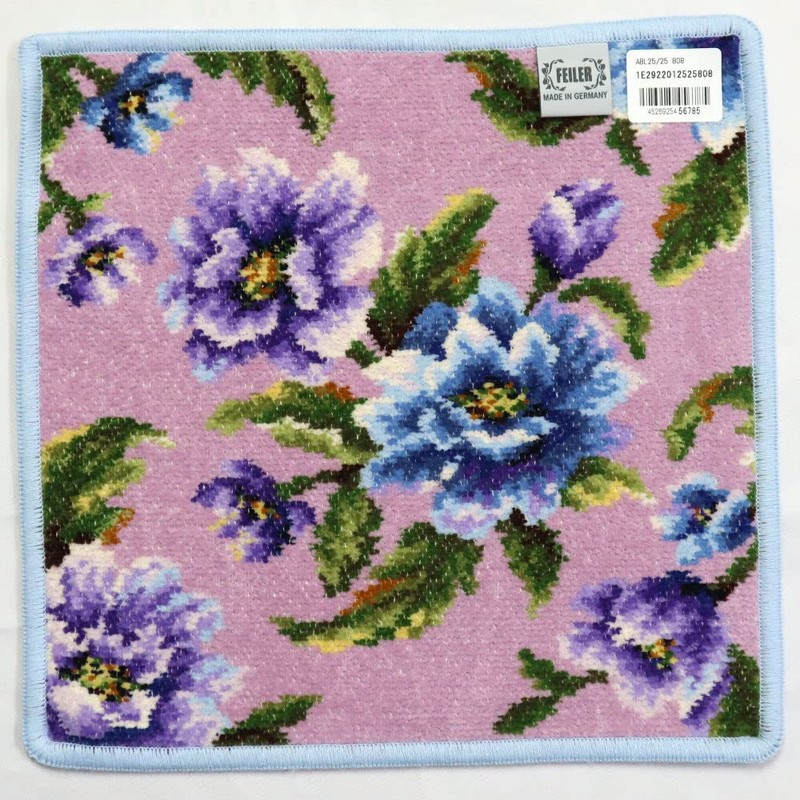 FEILER AMETHYST BLOOM Amethyst Bloom Handkerchief, 9.8 x 9.8 inches