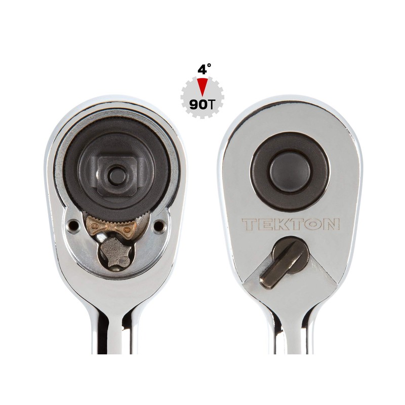 TEKTON 1/4 Inch Drive x 3 Inch Quick-Release Ratchet |
