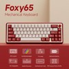 OOCTPK Chilkey Foxy65 Mechanical Keyboard with Knob, Gasket Mount 65%