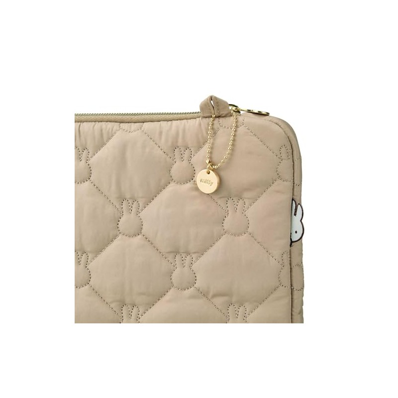 Hapitas Quilted Flat Pouch, Miffy, Stylish, Lightweight, Quilted Flat Pouch,