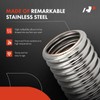 A-Premium 24" Universal Flexible Radiator Hose - Stainless Steel Water