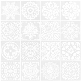 Lurrose 16 Piezas plantilla de pintura plantillas para pintar paredes plantillas de pintura plantillas decorativas de graffiti herramientas de dibujo animal suministros