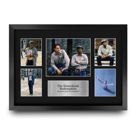 HWC Trading Shawshank Redemption Geschenke Geducktes Signiertes Autogramm Präsentationsdisplay für Fans von Film Memorabilien - A3 Gerahmt
