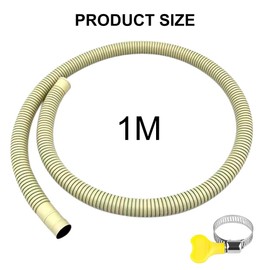 Drain Hose, Condensate Hose, Sewage Hose, Air Conditioning Hose, Condensation Hose, Climate Hose, Drain Hose with Clamp for Air Conditioners, Washing Machine