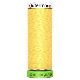 Gutermann Recycled Polyester Thread 10m Lemon Peel