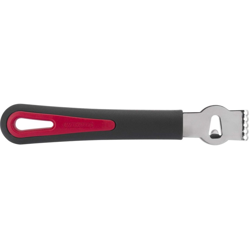 Westmark Gallant Peeler, Plastic/Stainless Steel, Black/Red/Silver, 16.5 x 2.7 x