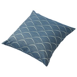 Nishikawa PG00123001DB Meisenban Zabuton Cover, 21.7 x 23.2 inches (55 x 59 cm), Durable Koshu Weave, Made in Japan, Reiwa Robe Pattern, Stylish, Commercial Use, Homecoming, Dark Blue