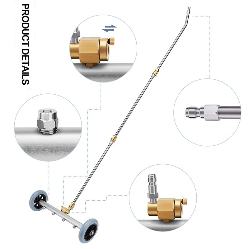 Undercarriage Pressure Washer Cleaner,Water Broom for Power Washer Undercarriage Attachment