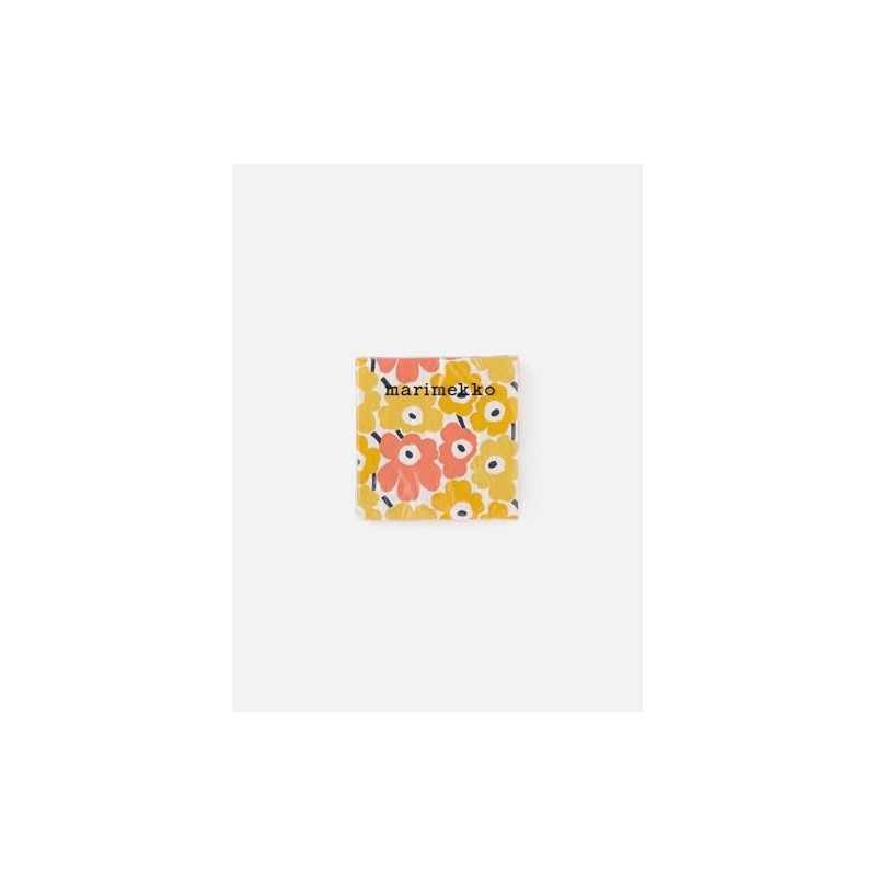 Marimekko 52_1_5272552770 F Women's Cocktail Napkins, Peach x Yellow