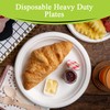 three leaf 9" BAGASSE ROUND PLATE, 25 Ct. Heavy-Duty- Super