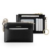 Vulkitty Slim Card Holder for Womem with Keychain and ID