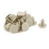 sourcingmap Car Beige Plastic Rivets Bumper Door Fastener Clips 20
