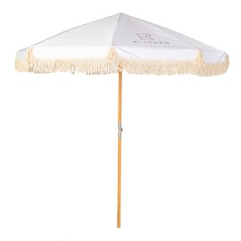 Ormara Beach Umbrella (7 ft) - Umbrella Parasols with sand anchor, Tilt Sun Shelter & UV 50+ Protection - Outdoor Sunshade Umbrella for Patio, Garden, Deck, Pool & Backyard - Sun & Rain Protection