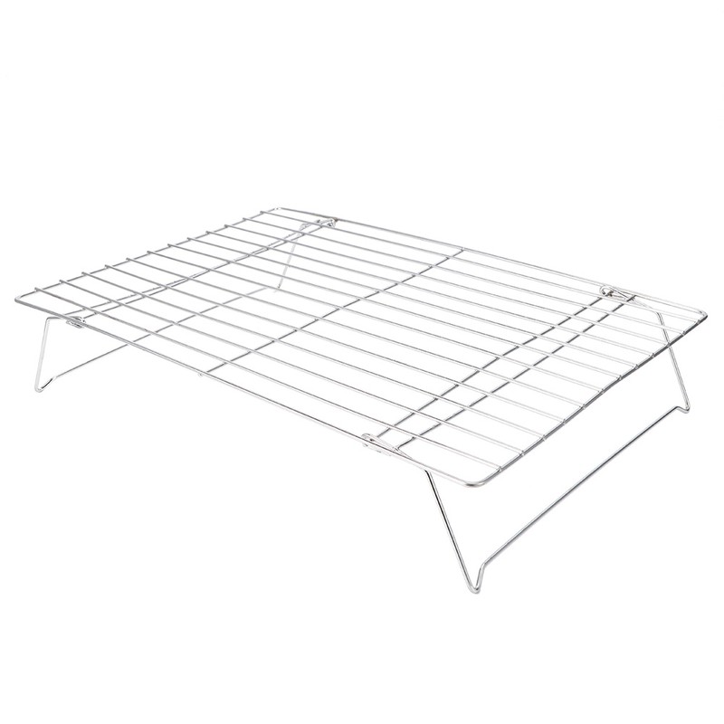 3‑Tier Cooling Rack Collapsible Folding Legs for Cookies Cakes Kitchen