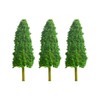 Miniature Model Trees 3.3 Inch Green Pine Trees 15Pcs for