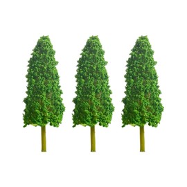 Miniature Model Trees 3.3 Inch Green Pine Trees 15Pcs for N Scale Diorama Trees Train Scenery and Architectural Models (15)