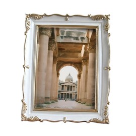 S.T.S.G Photo Frame, Photo Stand, Frame, Interior, Antique, Decorative, Stylish, Tabletop, Commemorative, Celebration (White)