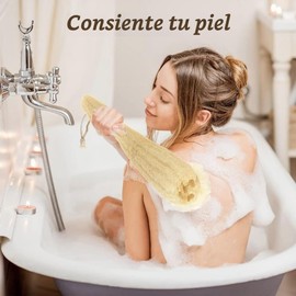 One Whole Luxurious 100% Natural SPA Beauty Egyptian Organic Loofah Bath Sponge Body Scrubber. Premium Quality Lofa Loofa Luffa Loffa for exfoliating your skin.