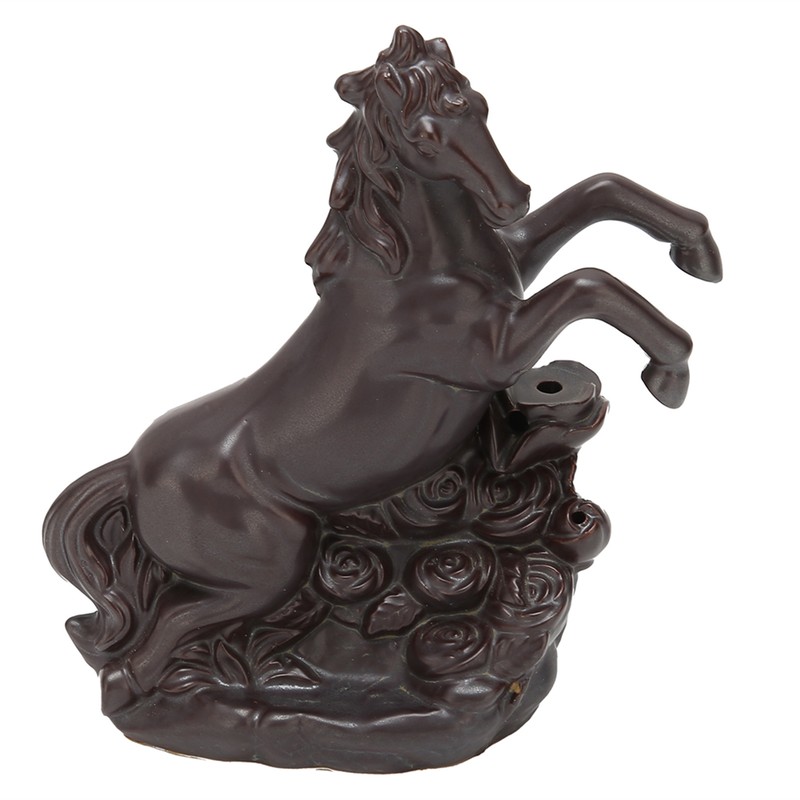 Running Horse Incense Burner Backflow Incense Holder Ornament for Bedroom
