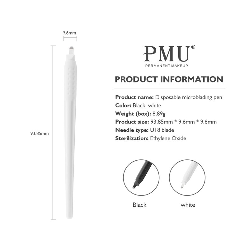 PMU Disposable Microblading Pen with U18 Needles for Permanent Makeup