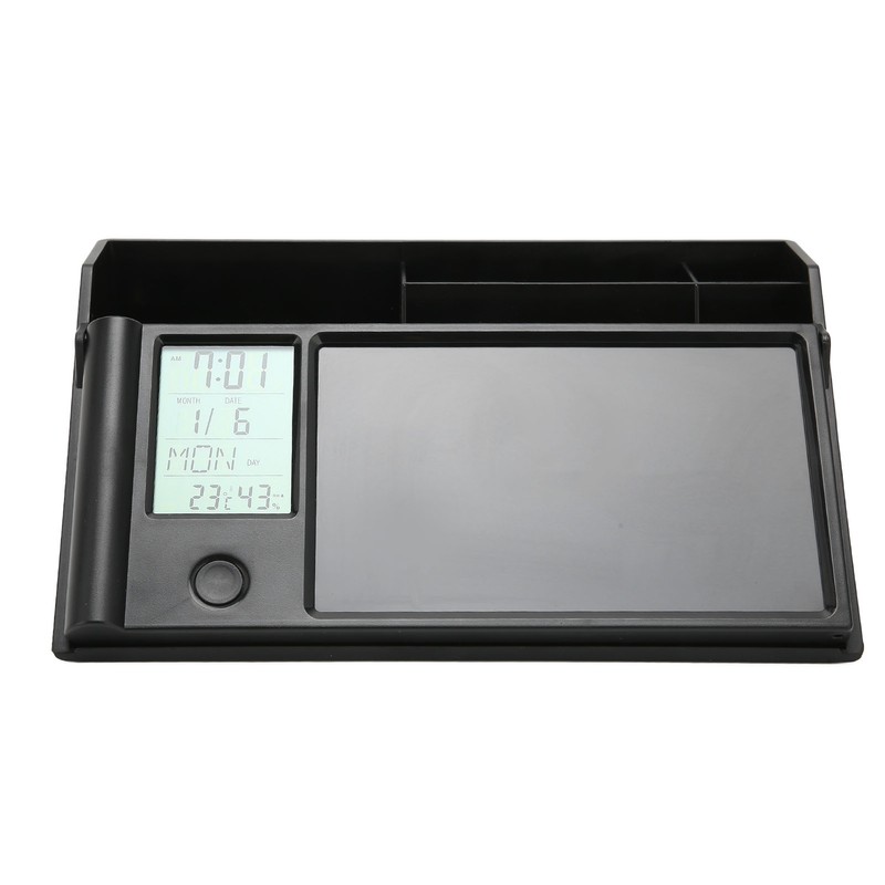 Multifunctional Electronic Calendar Desktop Storage Box with LCD Writing Pad