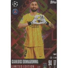 Match Attax 2024 2025 Gianluigi Donnarumma Limited Edition Trading Card