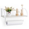 Farmhouse Wood Paper Towel Holder Under Cabinet Wall Mount Paper