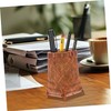 Angoily Bamboo Pen Holder Elegant Makeup Brush Organizer and Pencil