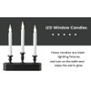 FESTIA Elegant Battery Operated Window Candelabra with Timer - 3