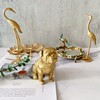 Pewery Golden Dog Statue, Animal Figurine Home Decor, Dog Sculpture