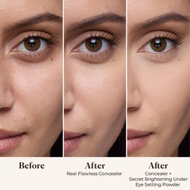 Laura Mercier Secret Brightening Under-Eye Setting Powder, Peach and Pink Pigments to Brighten the Under Eye, Color Correct Discoloration, Sets & Extends Concealer, Silky Smooth Texture, Peach