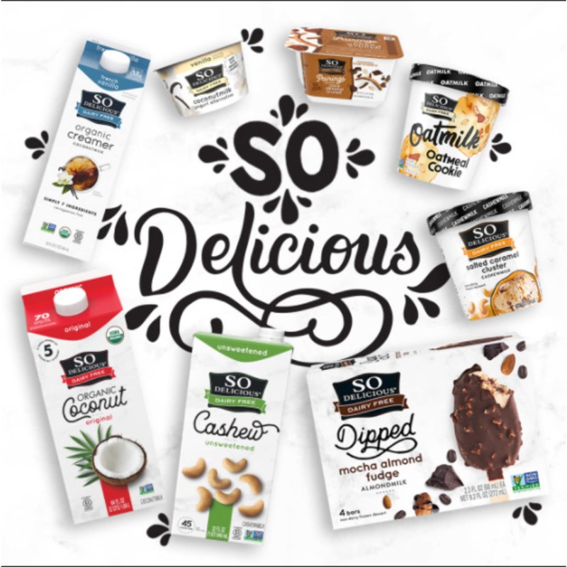 So Delicious Dairy Free Shelf-Stable Almond Milk, Unsweetened, Vegan, Non-GMO