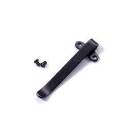 EZSMITH (Model 24 Universal Pocket Clip - (Tactical Black Finish) - Replacement Pocket Clip for Folding Knives, Cell Phones, Flashlights, Tactical Gear, Wallets, Tools