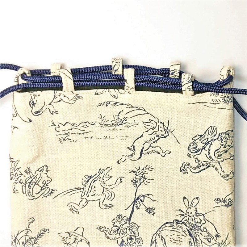 Whole Japan Drawstring Bag 7.9 x 11.0 x 0.6 inches