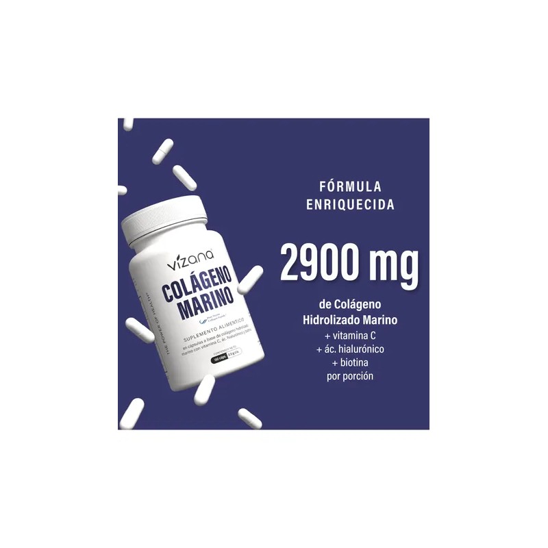 Vizana Nutrition Colágeno Hidrolizado Marino 180 Caps500 Mg