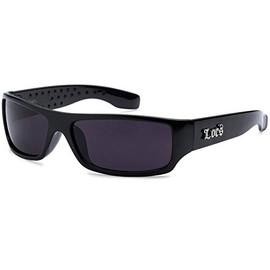 LOCS Sunglasses Hardcore Black Dark Lens 0103
