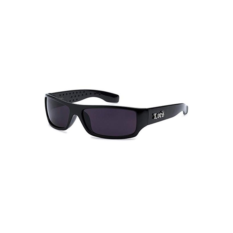 LOCS Sunglasses Hardcore Black Dark Lens 0103