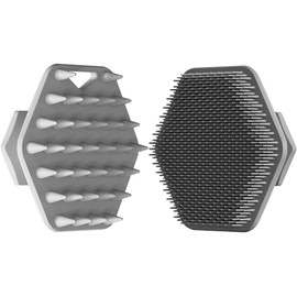 Cepillo limpiador facial con juego de brochas de afeitar. Masajea y limpia suavemente la piel antes del afeitado, eliminando las impurezas y las células muertas para garantizar un afeitado más suave en cada ocasión. (Gray)