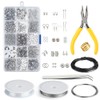 KUUQA Jewelry Making Kit Jewelry Findings Starter Kit Jewelry Beading