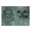 Lunarable Tattoo Cutting Board, Scary Dead Skull Skeleton Demon Gothic