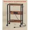 Akxomel 16.5" W Computer Tower Stand with Charging Station and