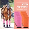 Bulyoou Set of 8 Mesh Fly Boots for Horse Breathable