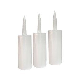 Mini Caulk Tubes 3-Pack - 150ml (5 oz) Capacity Precision Dispensing Disposable Compatible with Standard Caulk Guns…
