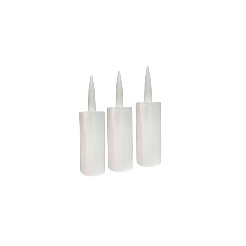 Mini Caulk Tubes 3-Pack - 150ml (5 oz) Capacity Precision